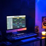 A music production workstation